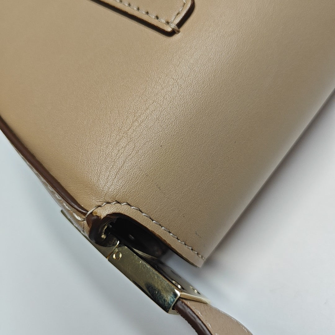 Olympia Small Calfskin Beige