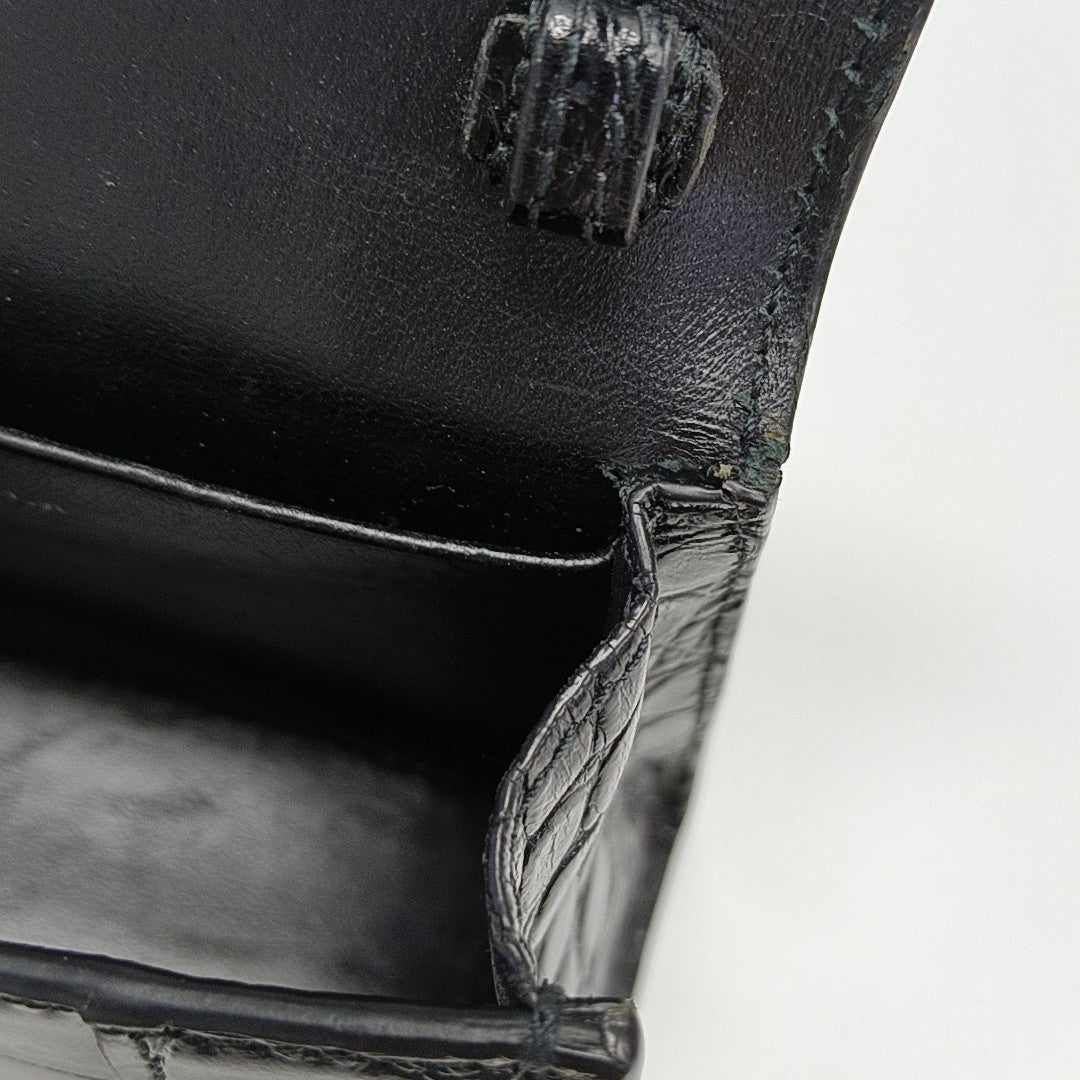 Hourglass Mini Calfskin Black