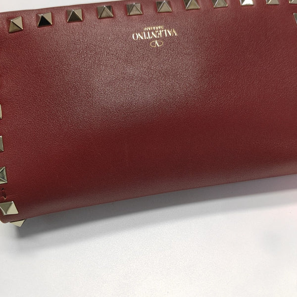 Rockstud Calfskin Red