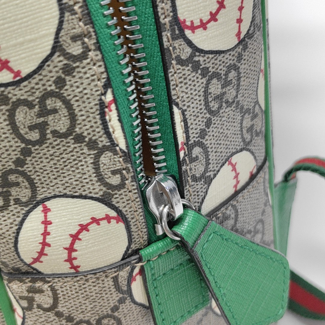 Monogram Coated Canvas Backpack Beige