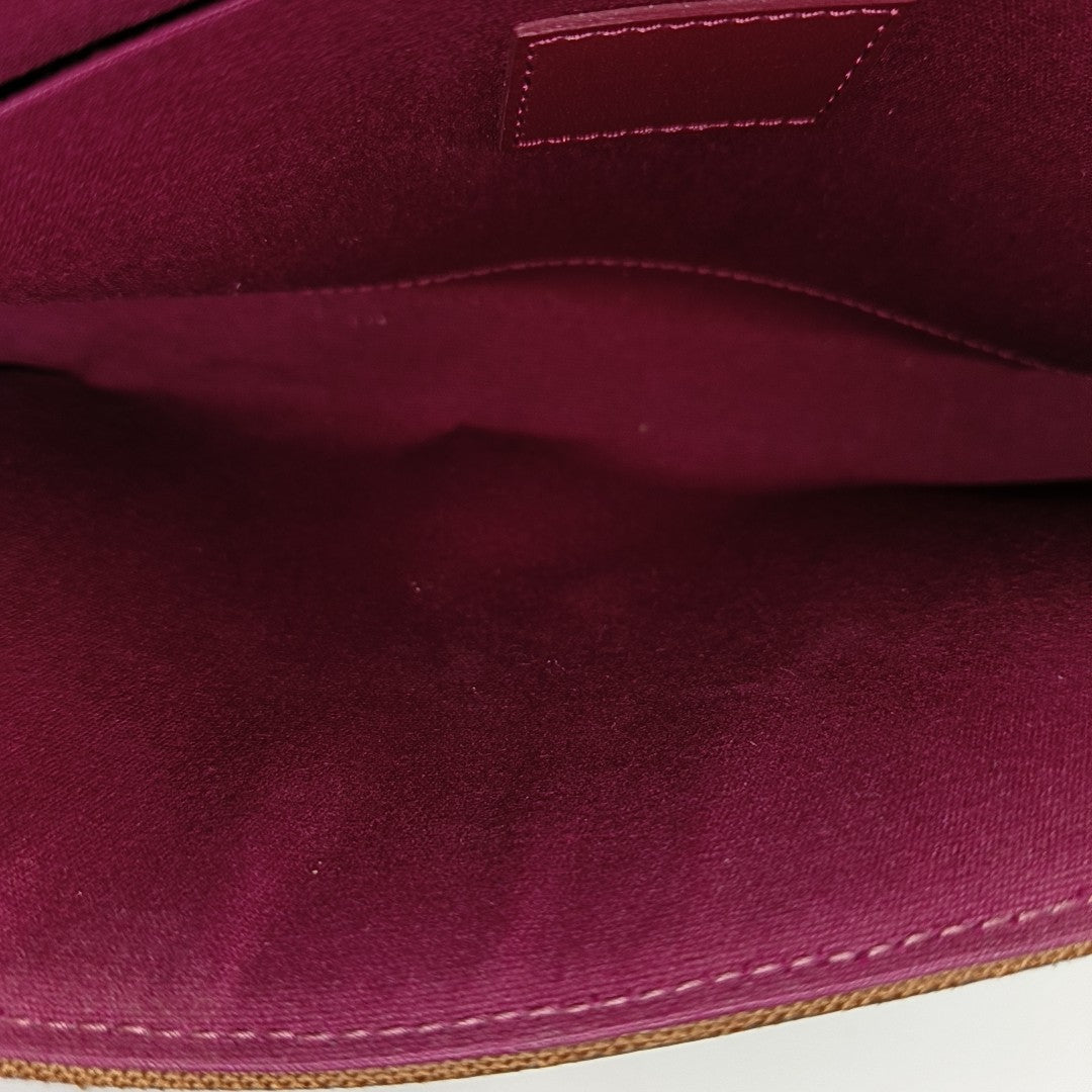 FÉLICIE Monogram Coated Canvas Brown