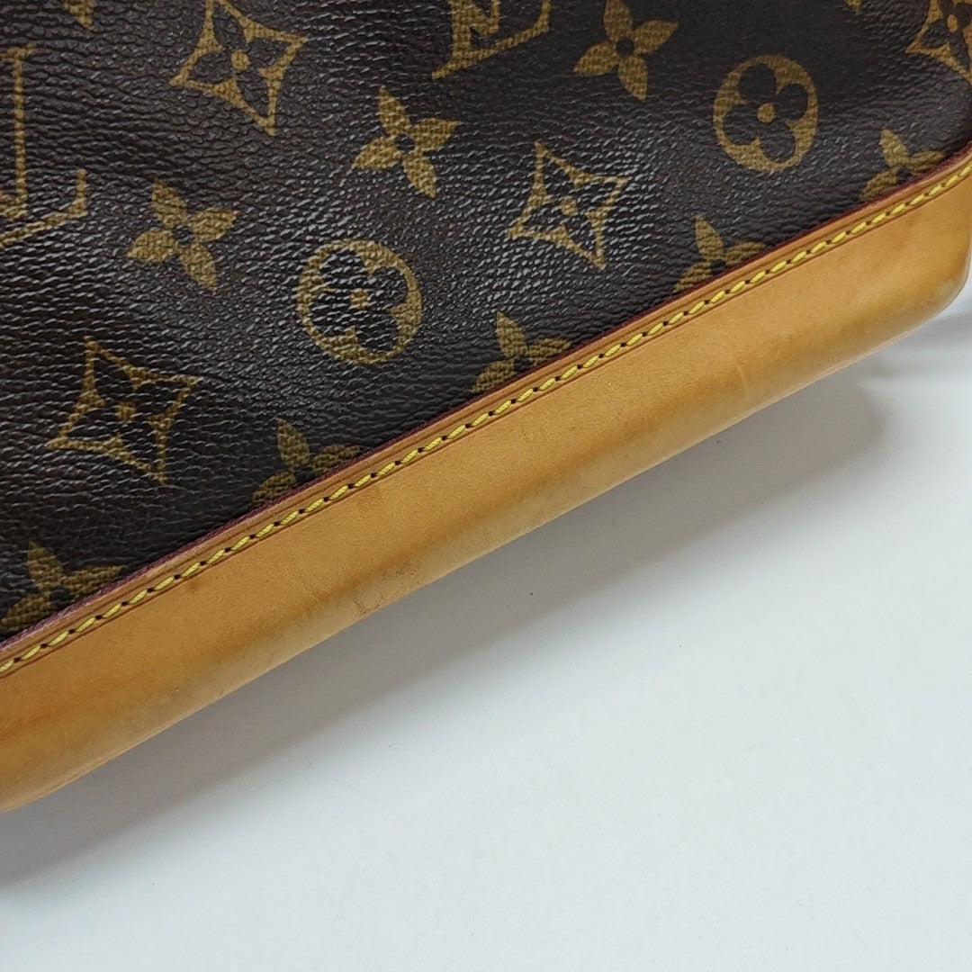 NOÉ BB Monogram Coated Canvas Brown