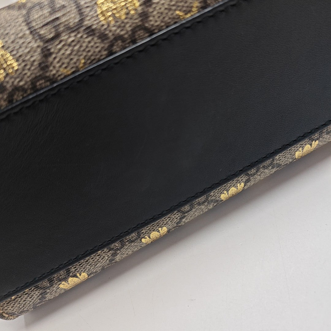 Padlock Small Monogram Coated Canvas Beige
