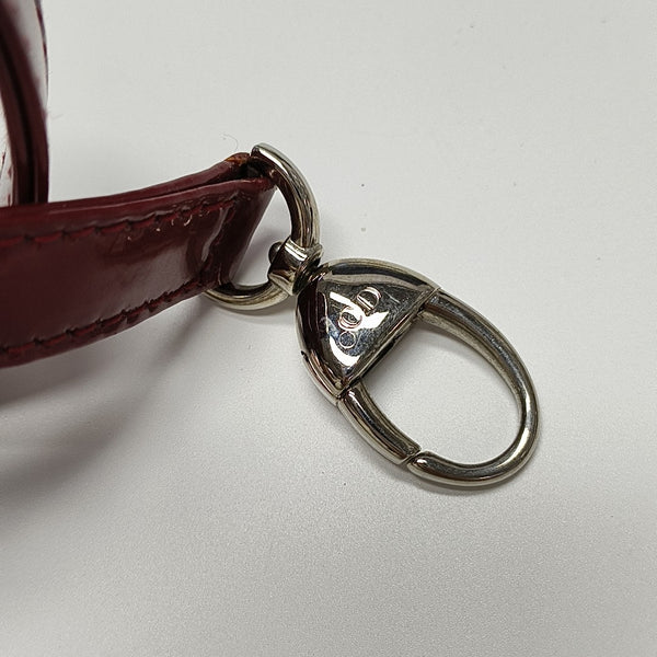 Lady Dior Medium Cannage Patent Leather Red