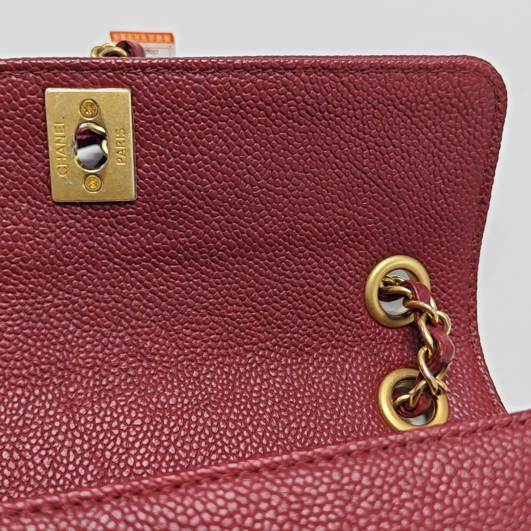 Grained Calfskin Red