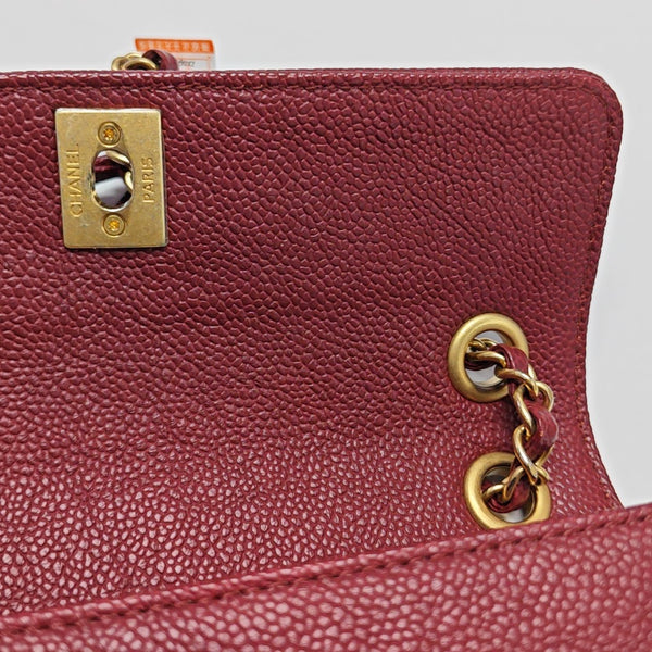 Grained Calfskin Red