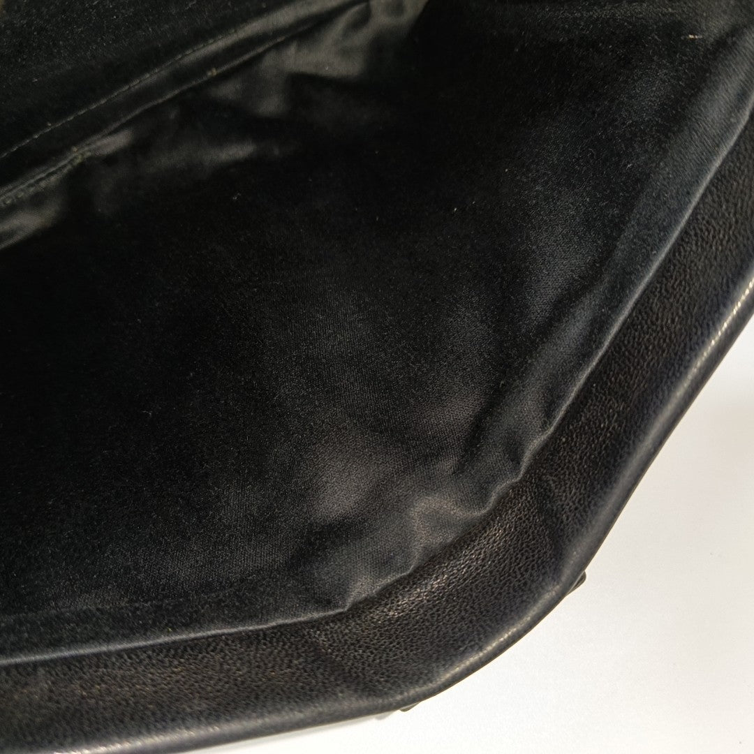 Lambskin Shoulder Bag Black