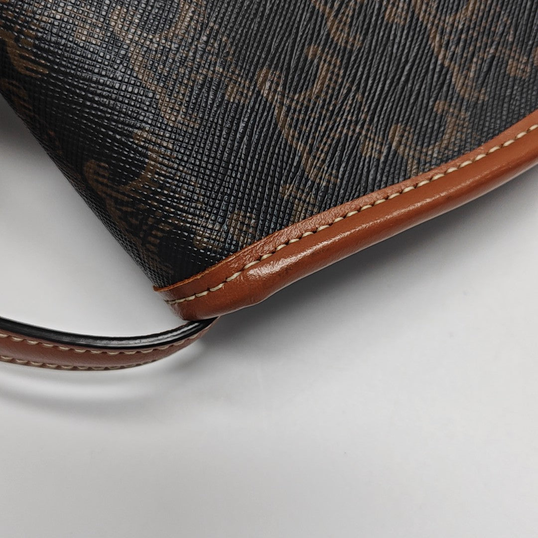 BESACE Mini Coated Canvas Brown