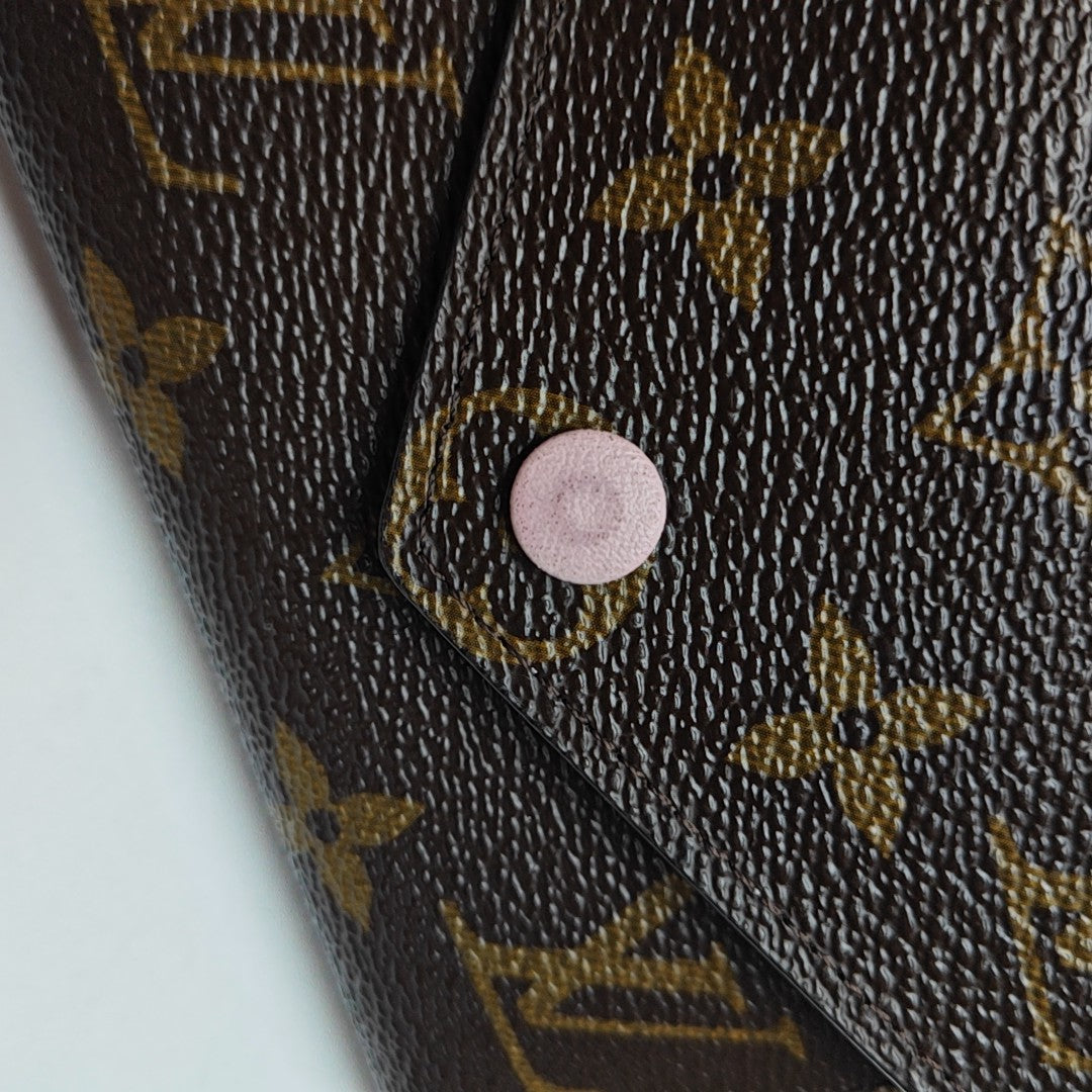 VICTORINE Monogram Coated Canvas Brown Wallet