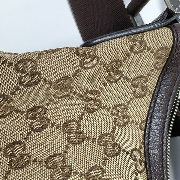 GG Imprime Messenger Monogram Canvas Brown