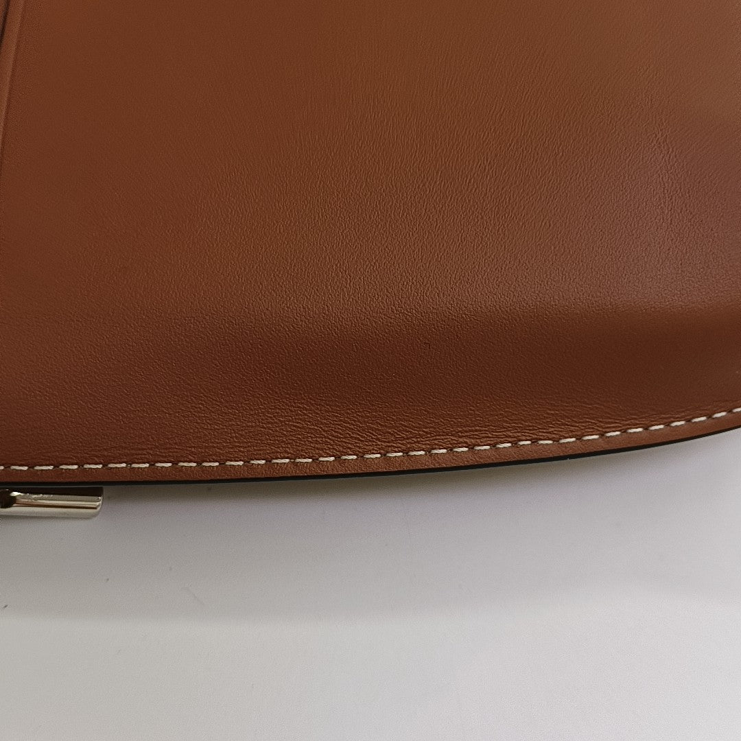 Calfskin Shoulder Bag Brown