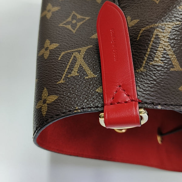 NÉONOÉ MM Monogram Coated Canvas Brown