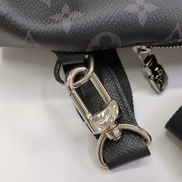DUO Monogram Coated Canvas Black