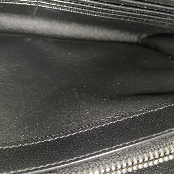 MONOGRAM Medium Chevron Calfskin Black