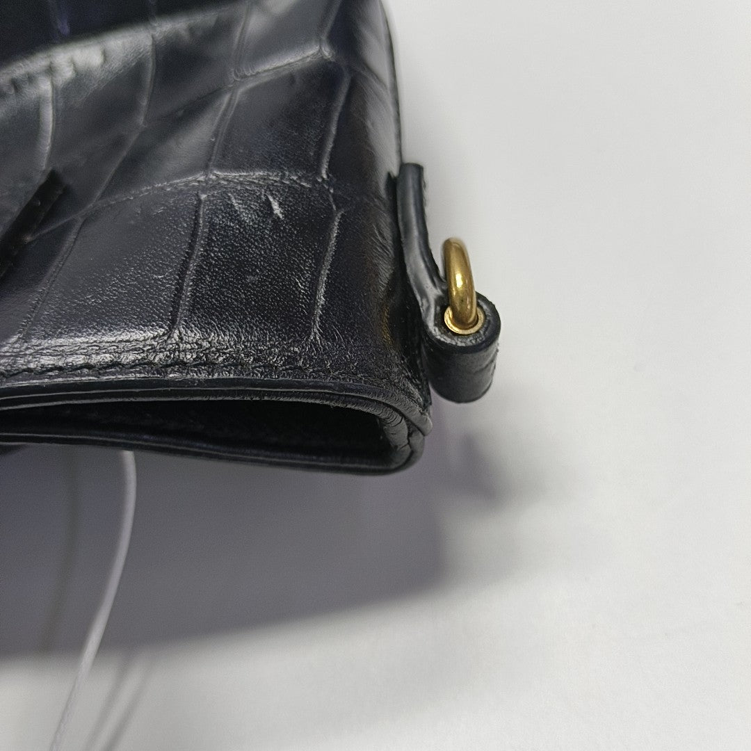 Calfskin Shoulder Bag Black