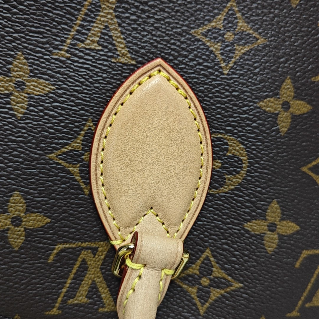 BOETIE PM Monogram Coated Canvas Brown