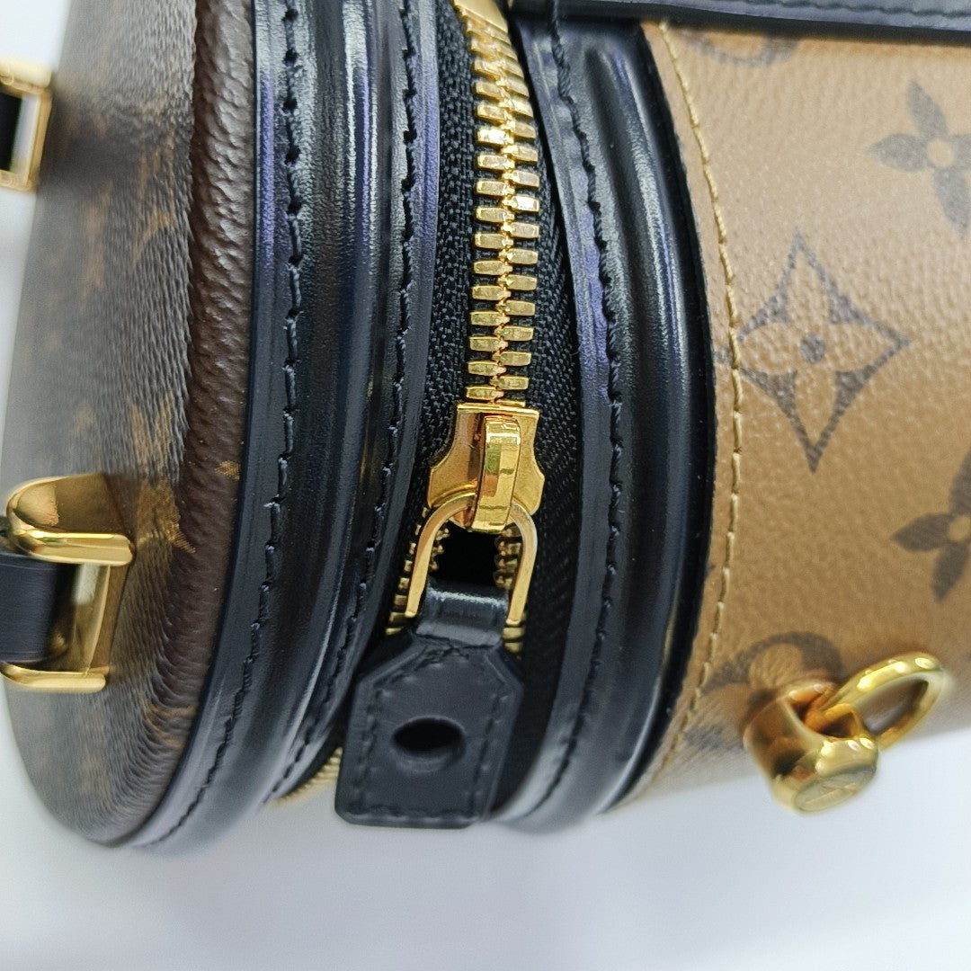CANNES PM Monogram Coated Canvas Brown