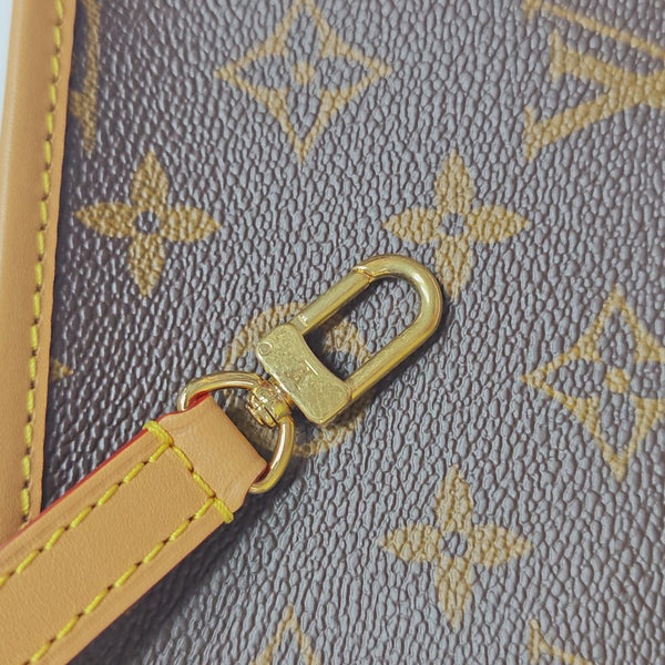 DIANE Nano Monogram Coated Canvas Brown