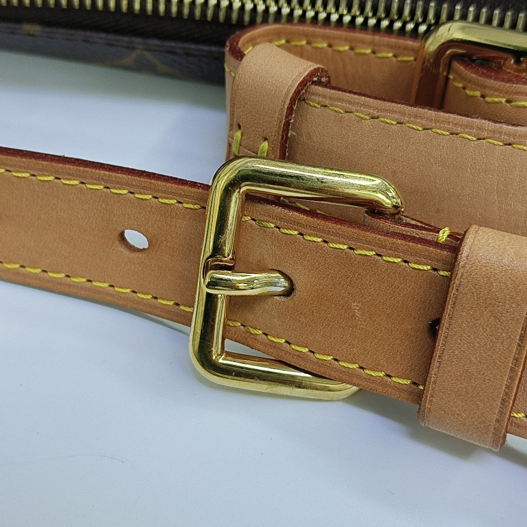 BUMBAG Monogram Coated Canvas Brown