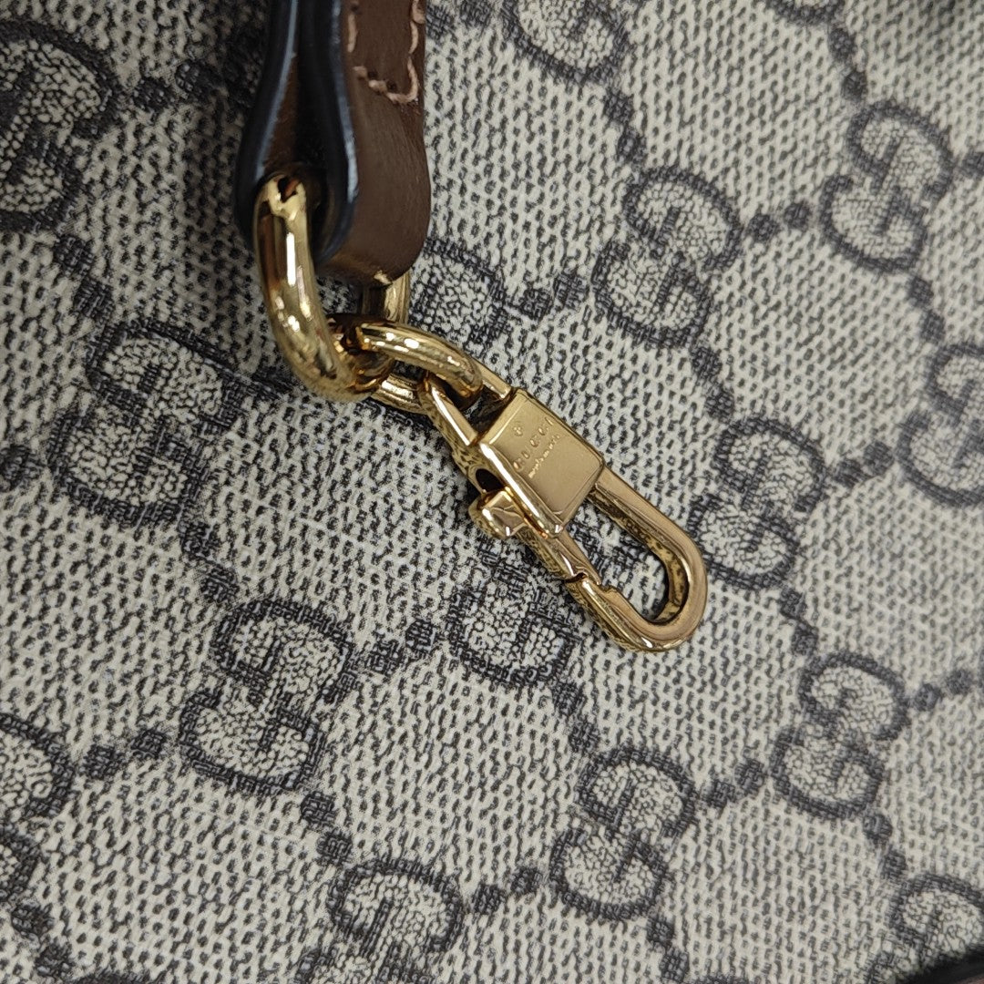 Retro Mini Monogram Coated Canvas Beige