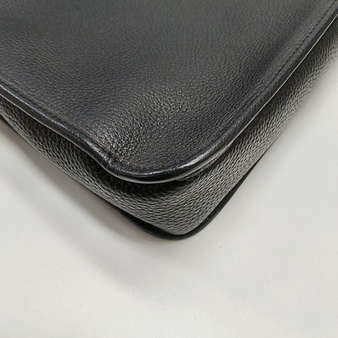 Calfskin Shoulder Bag Black