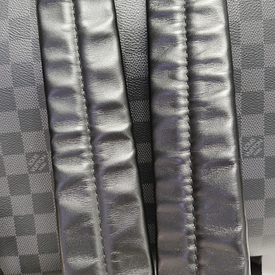 JOSH Damier Graphite Coated Canvas Gray