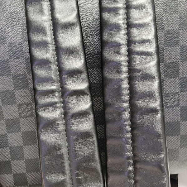 JOSH Damier Graphite Coated Canvas Gray