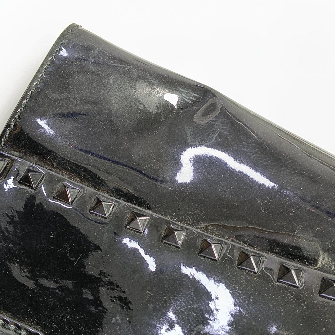 Rockstud Calfskin Black