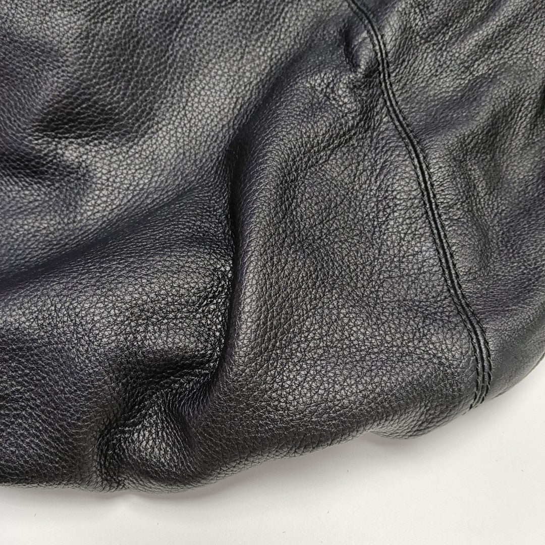 Calfskin Shoulder Bag Black