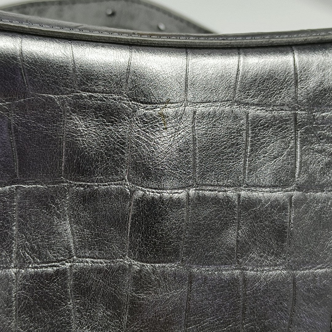 Downtown Calfskin Silver