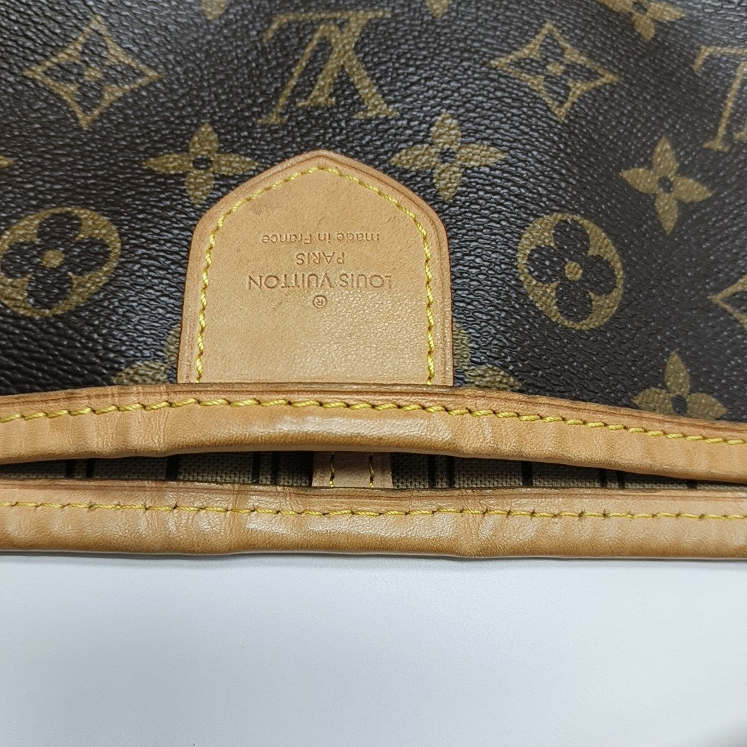Monogram Coated Canvas Shoulder Bag Brown