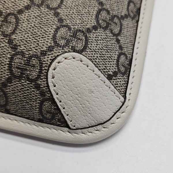 Ophidia Small Monogram Coated Canvas Beige