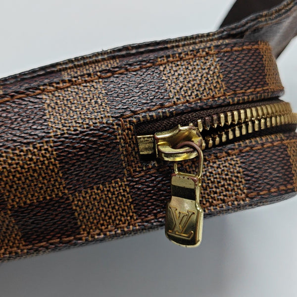 GÉRONIMOS Damier Ebene Coated Canvas Brown