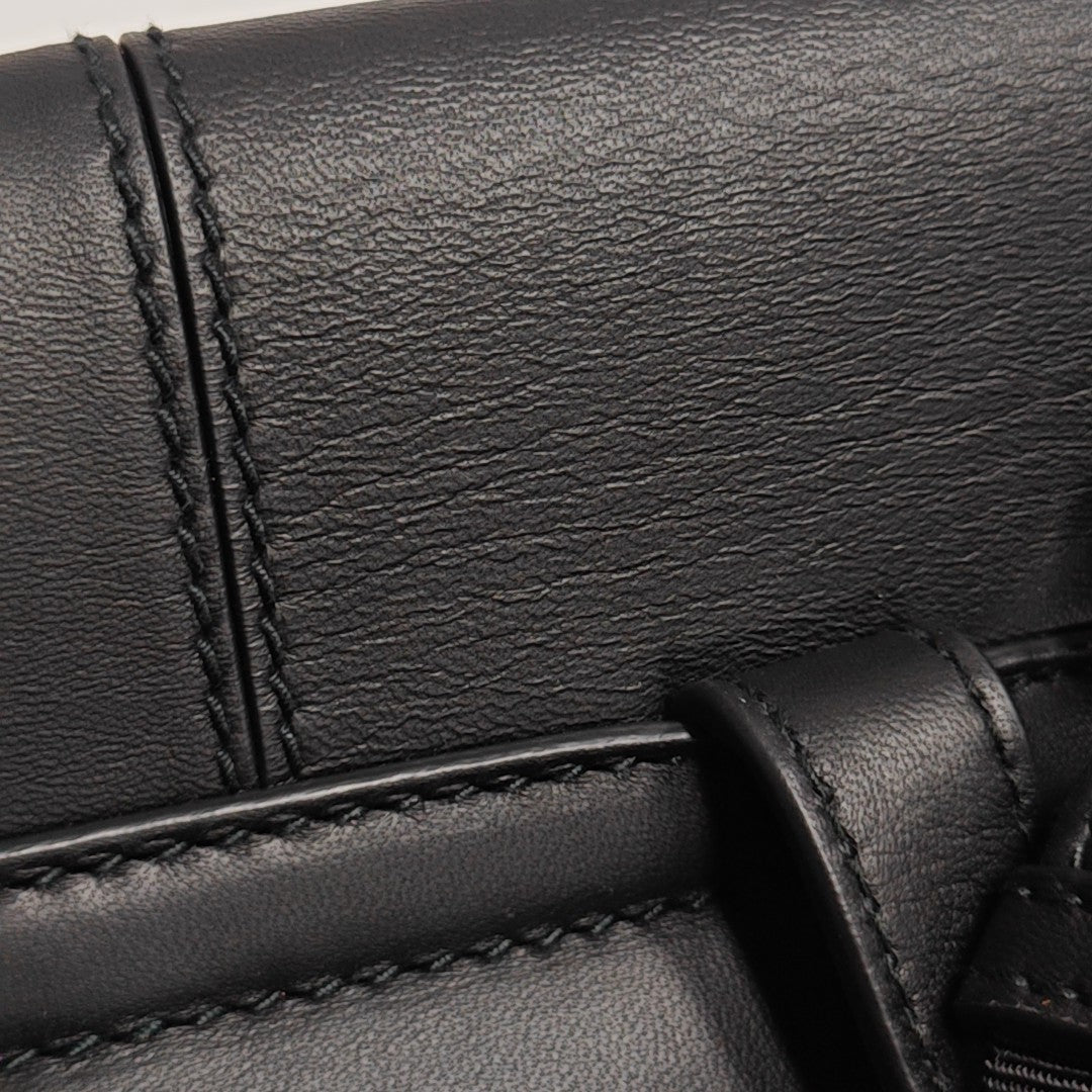 Calfskin Backpack Black