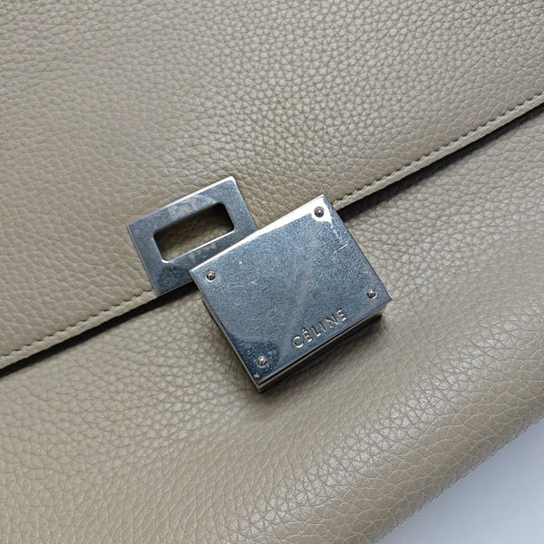 TRAPEZE Small Calfskin Beige
