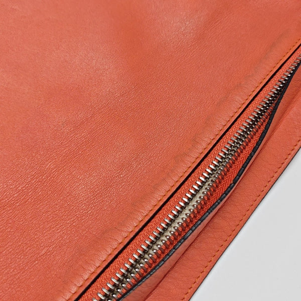 T Pouch Calfskin Orange