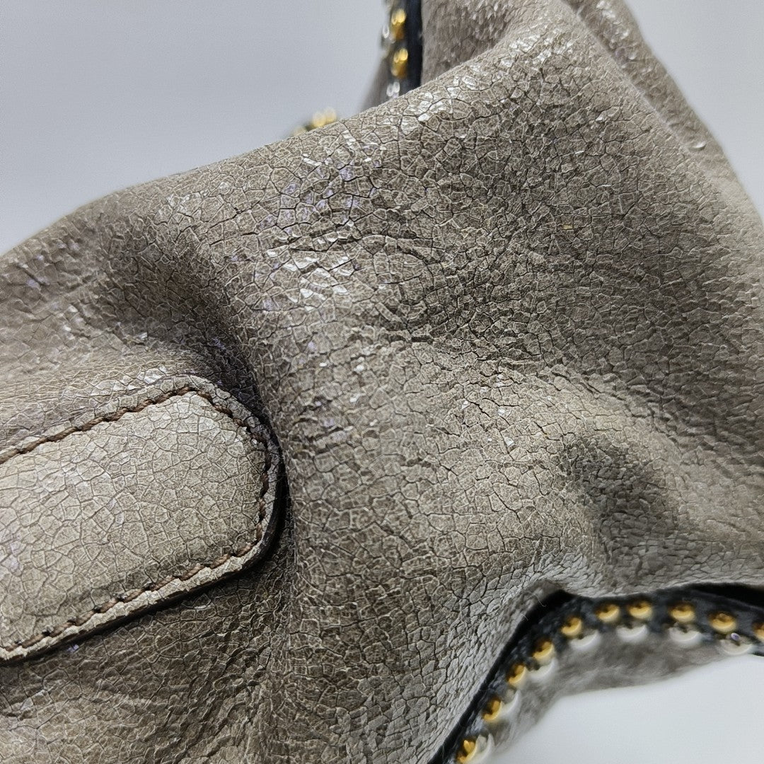 Calfskin Shoulder Bag Beige