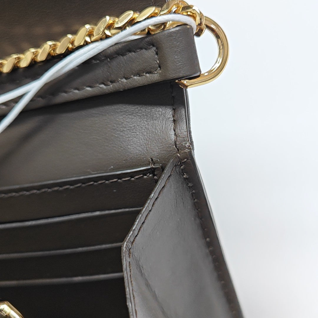 Coated Canvas Shoulder Bag Black