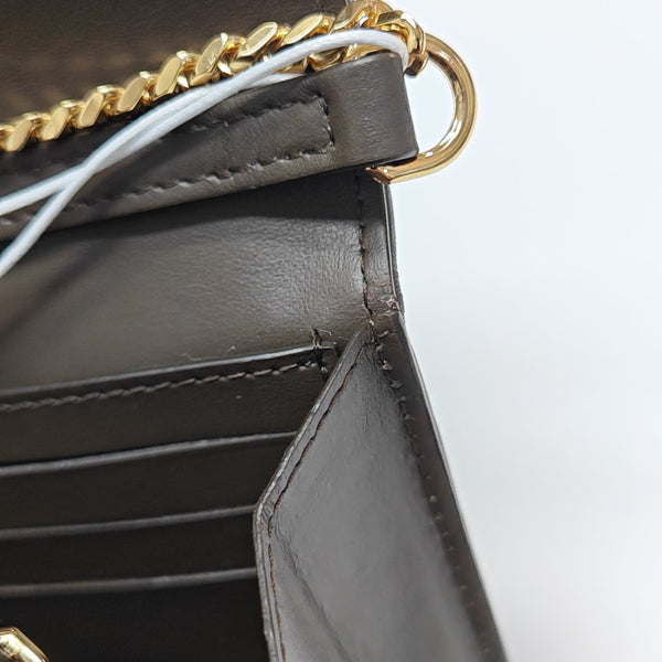 Coated Canvas Shoulder Bag Black