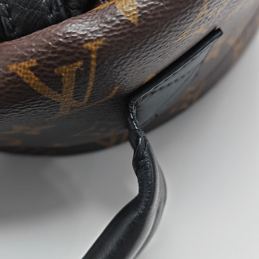 Monogram Coated Canvas Backpack Brown