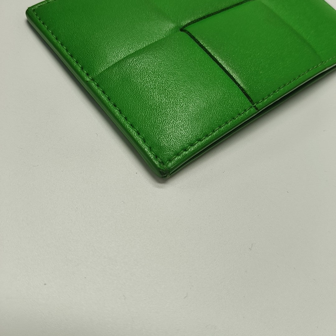 Calfskin Card Holder Green