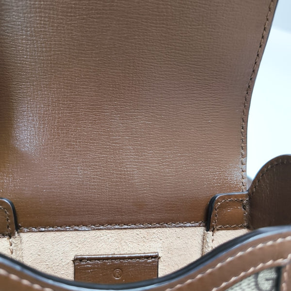 Horsebit 1955 Mini Coated Canvas Beige