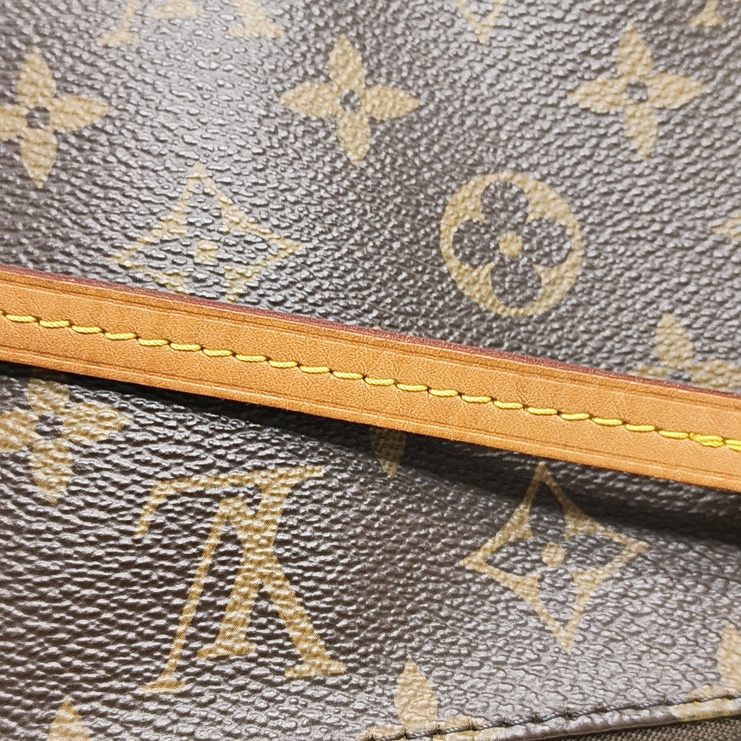 ACCESSOIRES GM Monogram Coated Canvas Brown