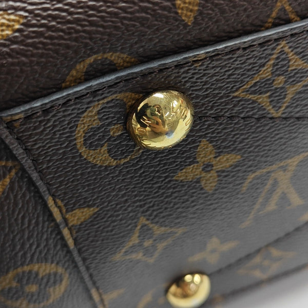 MONTAIGNE GM Monogram Coated Canvas Brown