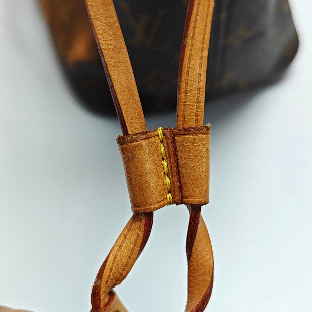 NEVERFULL MM Monogram Coated Canvas Brown