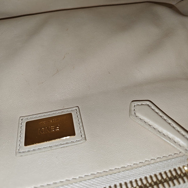 Peekaboo Medium Calfskin White