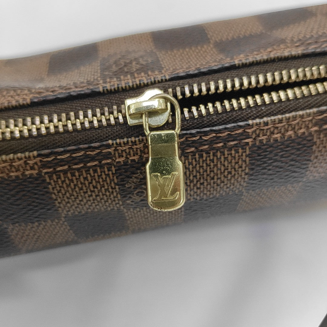 PAPILLON Mini Damier Ebene Coated Canvas Brown