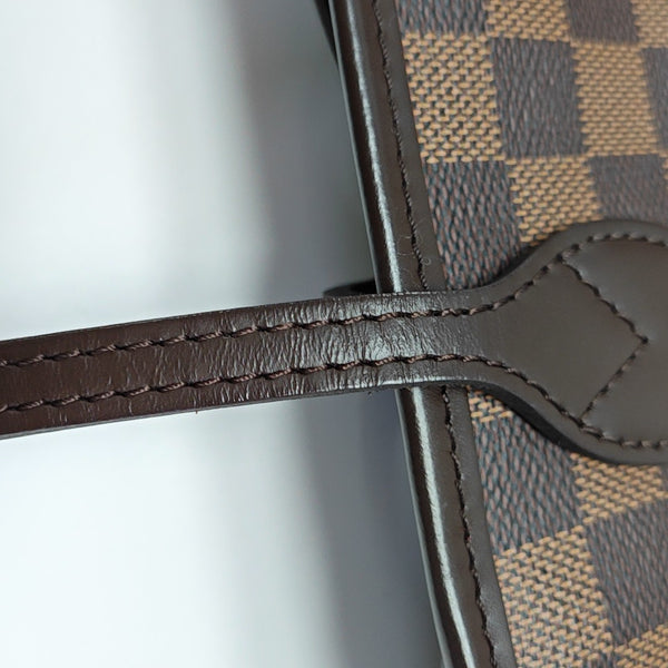NEVERFULL MM Damier Ebene Coated Canvas Brown