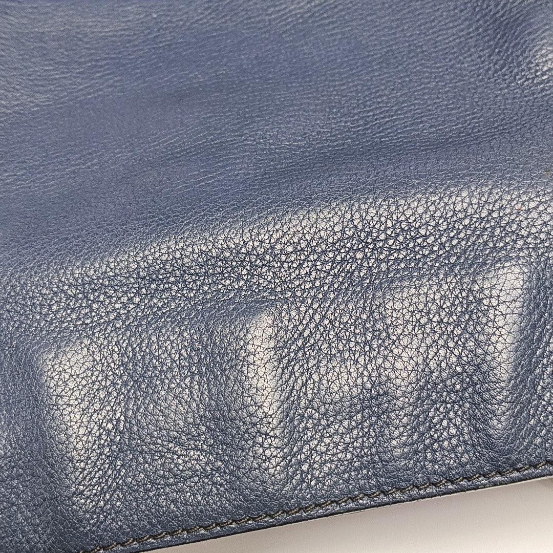 Vela Messenger Bag Calfskin Blue