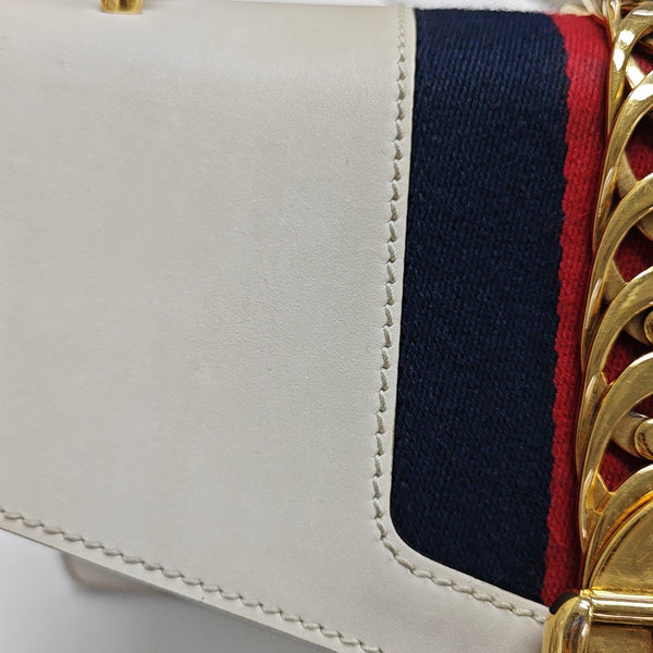 Sylvie Small Calfskin White